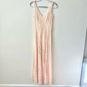 Vintage Olga Lace Maxi Slip Dress
